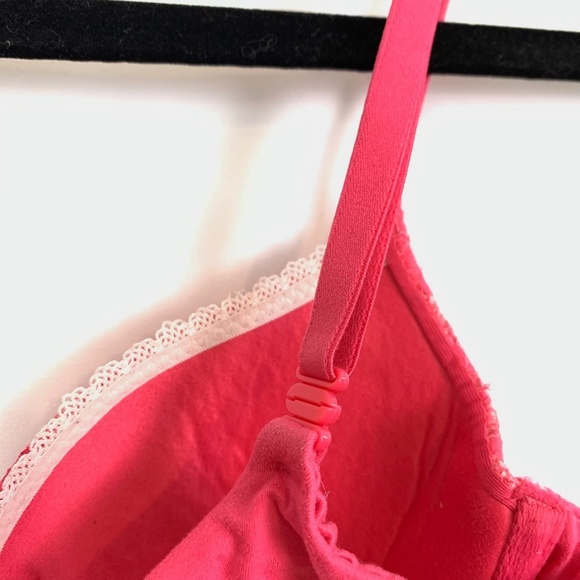Victorias Secret BODY LINED DEMI Pink Lace Bra 32C - Picture 16 of 16
